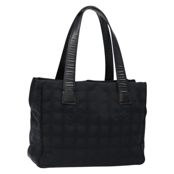 CHANEL New Travel Line Hand Bag Nylon Black CC Auth - Picture 3 of 16